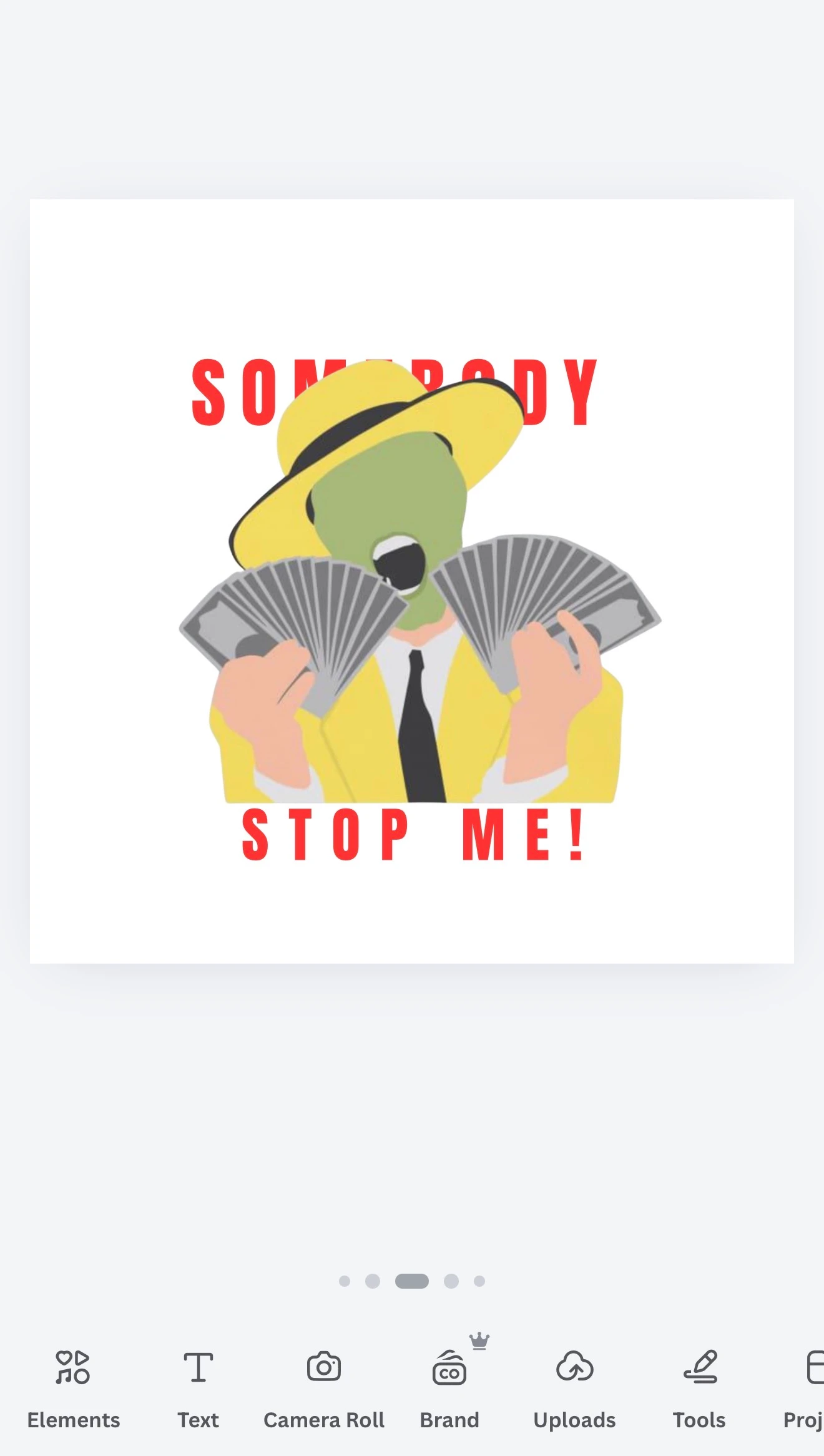 Somebody stop me artwork selected for custom embroidery